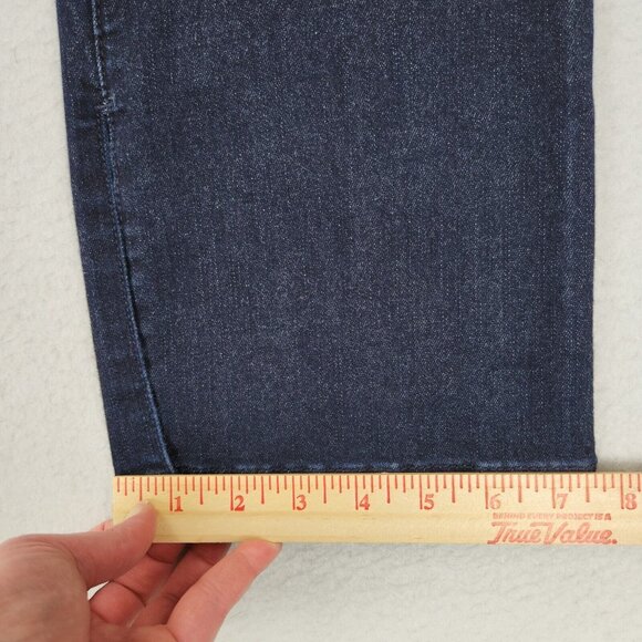 WHBM Jeans Womens 2 Blue The Skinny Flare Leg Dark Wash Mid Rise Casual Denim - Picture 7 of 13